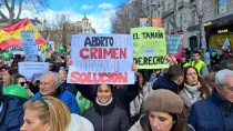 Marcha por la Vida en España llama a desenmascarar la cultura de la muerte.