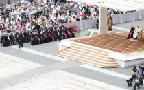 Imagen de una Audiencia General en el Vaticano