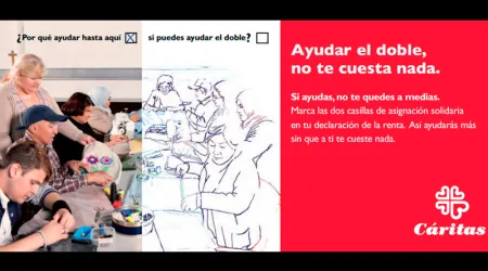 Cáritas lanza campaña sobre doble asignación del IRPF: “Ayudar el doble no te cuesta nada”