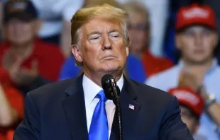 El expresidente Donald Trump acusó a la administración Biden de "usado como arma" al FBI y al Departamento de Justicia para atacar a los católicos. Crédito: Evan El-Amin / Shutterstock.com