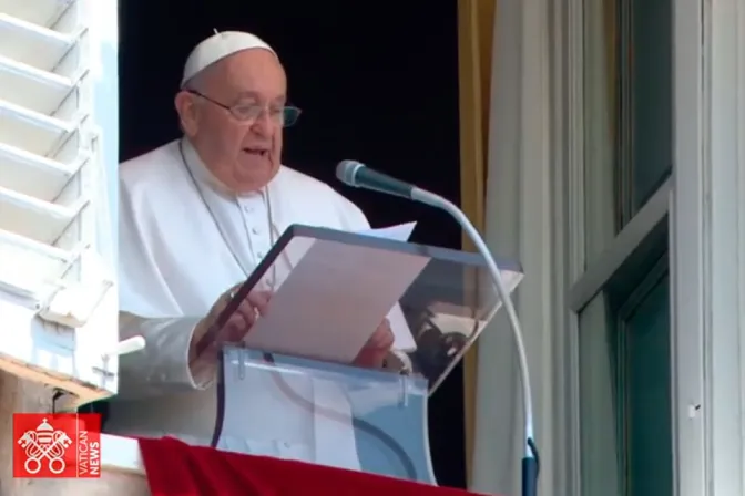 El Papa Francisco en el rezo del ángelus este domingo 21 de julio en el Vaticano 21072024