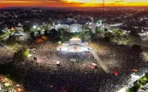 Peregrinos en la Misa de clausura de la Peregrinación del Divino Padre Eterno 2024