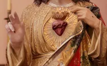 Detalle del Sagrado Corazón de Jesús.