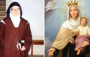 Sor Lucía de Fátima y la Virgen del Carmen. Crédito: Carlos Evaristo / Wikimedia Commons (CC BY-SA 4.0)