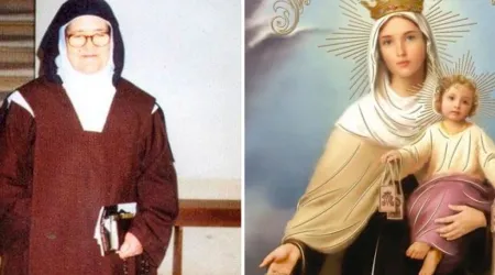 Sor Lucía de Fátima y la Virgen del Carmen