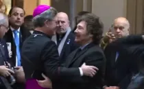 Mons. García Cuerva con el Presidente Javier Milei